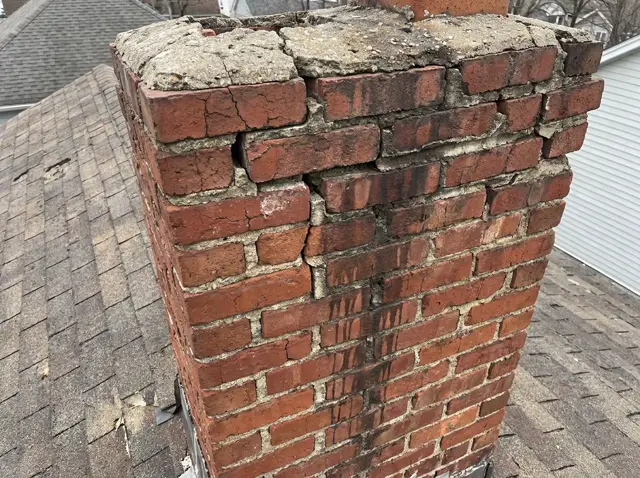 Before: Full masonry rebuild